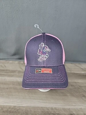 Great Lakes Loon Youth Hat Cap MI Michigan Minor League Baseball Bird Logo Pink - Image 1 of 4