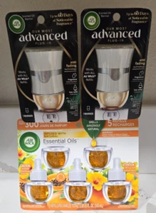 Air Wick Hawaii Essential Oils Refill, 5 count and 2 advance Plug-In Warmer #250 - Picture 1 of 2