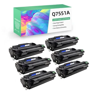 6 Stück Kompatibel Q7551A Tonerkartusche für HP 51a LaserJet M3035xs M3027x MFP - Bild 1 von 9