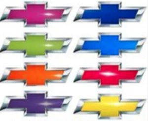 Precut Steering Wheel Bowtie Overlay Color Decal 07-13 Chevrolet Silverado (2) - Picture 1 of 4