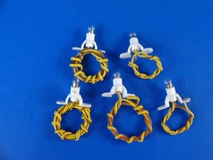 FALLER BRAWA KIBRI - H0 - 5x Lighting Socket + new Bulb 19 V (01)/ EXC - Picture 1 of 2