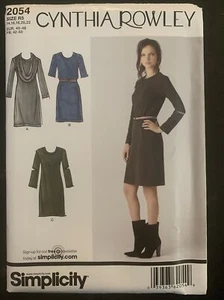 Abito SIMPLICITY 2054 MAGLIA modello Cynthia Rowley taglie forti 14 16 18 20 22 - Foto 1 di 2