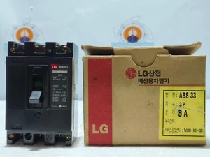 LG ABS33, 3 Amp, CIRCUIT BREAKER, 3A, MCCB 660VAC 3 POLE (Free Ship) - Picture 1 of 12