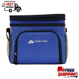 12-Cans Soft-Sided Cooler Leakproof Camping Expandable Cooler Bag for Beach US - Picture 1 of 9