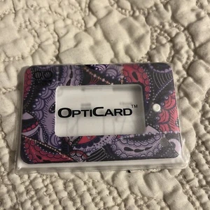 'Light Up' Pocket Magnify Optic Lens Card Great To Read Menus Etc -Orange NEW - Picture 1 of 3