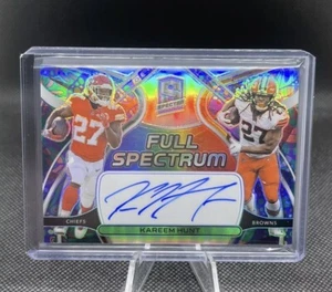 2022 Spectra Full Spectrum Kareem Hunt Auto /5 Psychedelic #FSU-KHU Chiefs - Picture 1 of 2