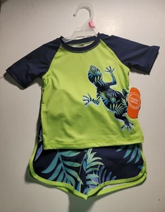 Toddler Boys Summer Lizard Swim Set ~ New 18 mos. - Picture 1 of 4