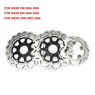 Front Rear Brake Rotor GSXR1000 03 04 for Suzuki GSXR600 GSXR750 04-05 2004 2005 - Image 1 of 4