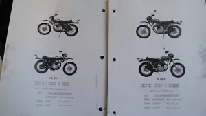 HONDA SL350 K0 K1 1st EDITION PUBLIHED JUNE 1971 PARTS CATALOG MANUAL - Picture 1 of 3