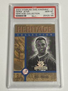 DEREK JETER 2003 Donruss Diamond Kings #HC-17 Heritage Collection PSA 10 POP 8