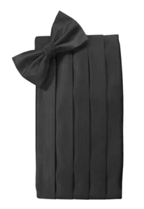 Set Seide Faille einfarbig Kummerbund und Fliege - Bild 1 von 6