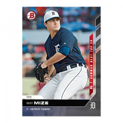 2019 Bowman Next Casey Mize #T-7  ~ Detroit Tigers ~ PR 218 - Image 1 of 2