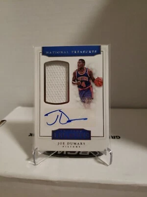 2016-17  National Treasures Lasting Legacies Auto 48/60 Joe Dumars Pistons HOF - Image 1 of 4