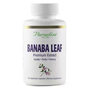 Banaba Leaf 121 Concentrated Extract 250 mg Vegan Gluten-Free Non-GMO 60 Cap... - Picture 1 of 7