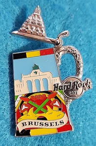 BRUSSELS BEER STEIN TANKARD SERIES OPENING LID JUBILEE PARK Hard Rock Cafe PIN - Picture 1 of 1