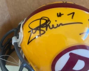 REDSKINS HOFER TAYLOR MITCHELL HUFF THEISMAN SIGNED AUTHENTIC MINI - Picture 1 of 8