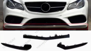 For Benz E-Class W212 2014-2016 Gloss Black Front Bumper Grille Lower Strip Trim - Imagen 1 de 4