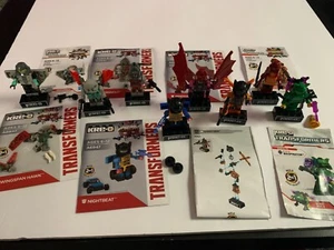 Transformers Kre-o  Kreons Lot of 8 Minifigures. All Complete with instructions - Picture 1 of 4