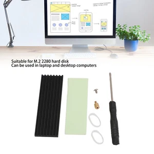 SSD Heatsink Aluminum Efficient Cooling Hard Drive Heat Sink for M.2 2280 Solid - Picture 1 of 12