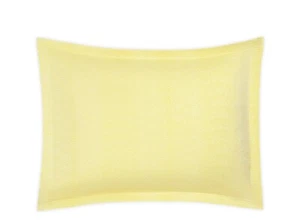Matouk Jasper Cotton Sateen ONE EURO Pillow Sham Lemon - Picture 1 of 1