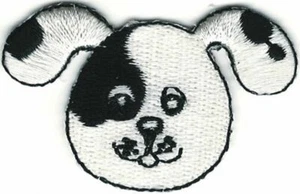 Niedliche Cartoon dalmatinischer Welpe Hund Porträt bestickt aufbügeln Aufnäher - Bild 1 von 1