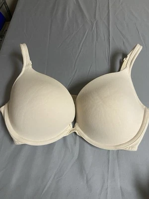 Cacique Bra 38DD Beige Nude Push Up Bra Plunge Lane Bryant - Image 1 of 4