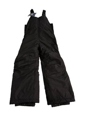 Baberos/pantalones de nieve White Sierra talla juvenil talla mediana negro tobogán forrados aislados Foto 1 de 2