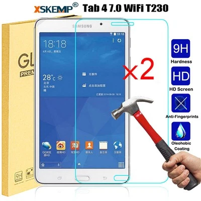 2Pcs for SAMSUNG GALAXY Tab 4 / 7.0 T230 T231 Tempered Glass Screen Protector - Image 1 of 4