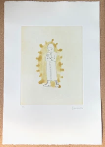 FRANCISCO LARIOS OSUNA JUNGE ORIGINAL MEXIKANISCHER DRUCK BEFREIUNG EXORZISMUS KUNSTWERK - Bild 1 von 6