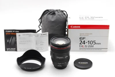 [Almost Unused] Canon EF 24-105mm f/4 L IS USM Zoom Lens w/Box from JAPAN - Image 1 of 4