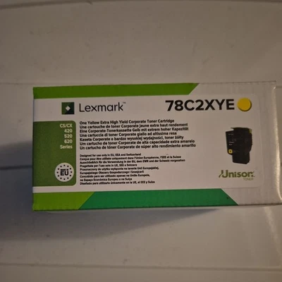 Genuine Lexmark Yellow Extra High Yield Toner Cartridge 78C2XYE - Bild 1 von 3