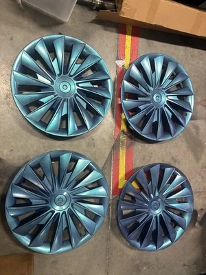 Tesla 2020-2024 Model Y Custom Wheel Cover Hubcap 4PC 19” Blade color Changing - Image 1 of 4