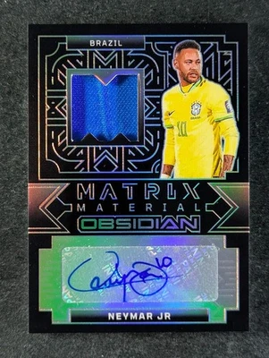 2024-25 Panini Obsidian NEYMAR JR. 18/25 Patch Auto Matrix Material SP #MA-NJR - Bild 1 von 3