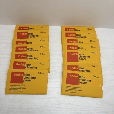Kodak Lens Cleaning Paper Lot Of 14 Packs (50 Sheets Per Pack) NOS Discontinued - Image 1 of 4