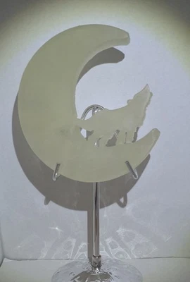 Citrine Wolf On Moon. Spiritual, Healing Crystal - Image 1 of 4