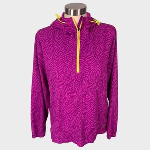 HIND Running Medium Quarter Zip Hooded Jacket Purple - Bild 1 von 8