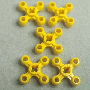 LEGO Technic 32072 Yellow x5 Gear Knob Cog Wheel with Axle Hole Genuine MOC - Picture 1 of 4