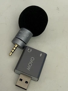 Movo USB-AC1 TRRS Mic. to USB 2.0 Sound Card Adapter W/ Microphone - Afbeelding 1 van 6