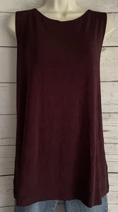 NEW Travelers by Chicos Tank Top sz 3 sz XL Essential Reversible Neckline Purple - Picture 1 of 8