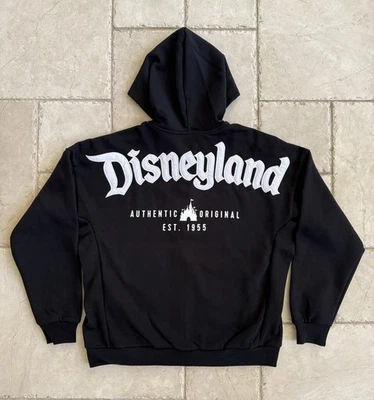 🔥Disney Parks - DISNEYLAND Logo Zip Hoodie - Black - XXL💥 - Image 1 of 4