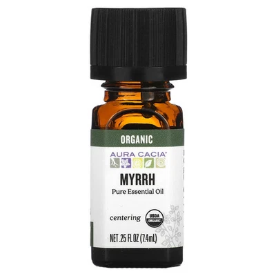 Pure Essential Oil, Organic Myrrh, 0.25 fl oz (7.4 ml) - Image 1 of 2