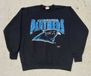 Vintage Carolina Panthers Nutmeg NFL 1993 Crewneck Sweatshirt USA Men's Large  - Picture 1 of 9