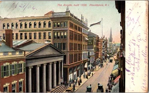 Postal Arcade Construida 1828 Providence Rhode Island Espalda Indivisa Matasellada 1906 - Imagen 1 de 2