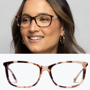 Michael Kors MK4030 Vivianna II Tortoise Beige Rectangle +1.25 lenses w/ Case - Picture 1 of 9