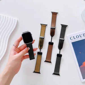 Leather Strap Wrist Watch Band For Apple Watch iWatch Series 9 8 7 6 5 4 3 2 Se - Picture 1 of 26