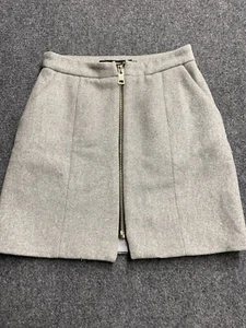 Vero Moda Vmjana Zip Short Wool Grey Skirt Size XS - Picture 1 of 7