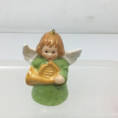 Елочное украшение Hummel Goebel Annual Angel Bell 1982 зеленое - Изображение 1 из 3