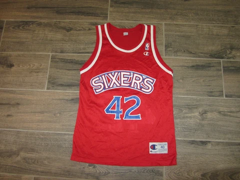 Vintage Jerry Stackhouse 76ers NBA Basketball Jersey Champion Retro Rare 40 #42 Cover