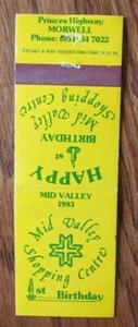 DEPARTMENT STORE MATCHBOOK COVER: MID VALLEY SHOPPING CENTRE (UK) -G23 - Picture 1 of 1