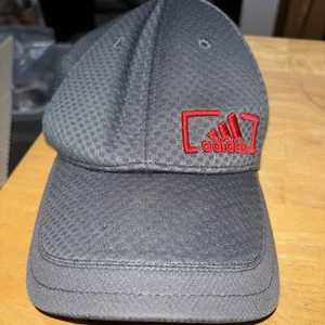 Adidas Fitted Gray & Red Hat Large / XL Climate Flex - Picture 1 of 10